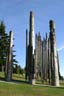Pictures Of The Carved Poles, Canada Stock Photographs