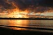 English Bay Sunset, Canada Stock Photographs