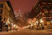 Gastown At Winter Downtown Night, Canada Stock Photographs