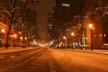Granville Street At Winter Night, Canada Stock Photographs