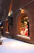 Gastown Stores Winter Night, Canada Stock Photographs
