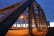 Burrard Bridge Night, Canada Stock Photographs