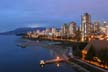 West End View From Burrard Bridge, Canada Stock Photographs