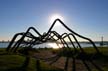Douglas Senft's Metal Cathedral Sculpture, Waterfront Park North Vancouver