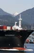 Cargo Ship Carries Cargo Containers, Burrard Inlet