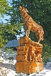 Chainsaw Art By Glen Greensides, Canada Stock Photos