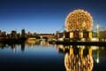 Vancouver Skyline Night Shots, Canada Stock Photographs