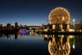 Science World, Downtown Vancouver At Night