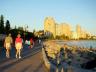 Seawall Walk And West Vancouver, Canada Stock Photographs